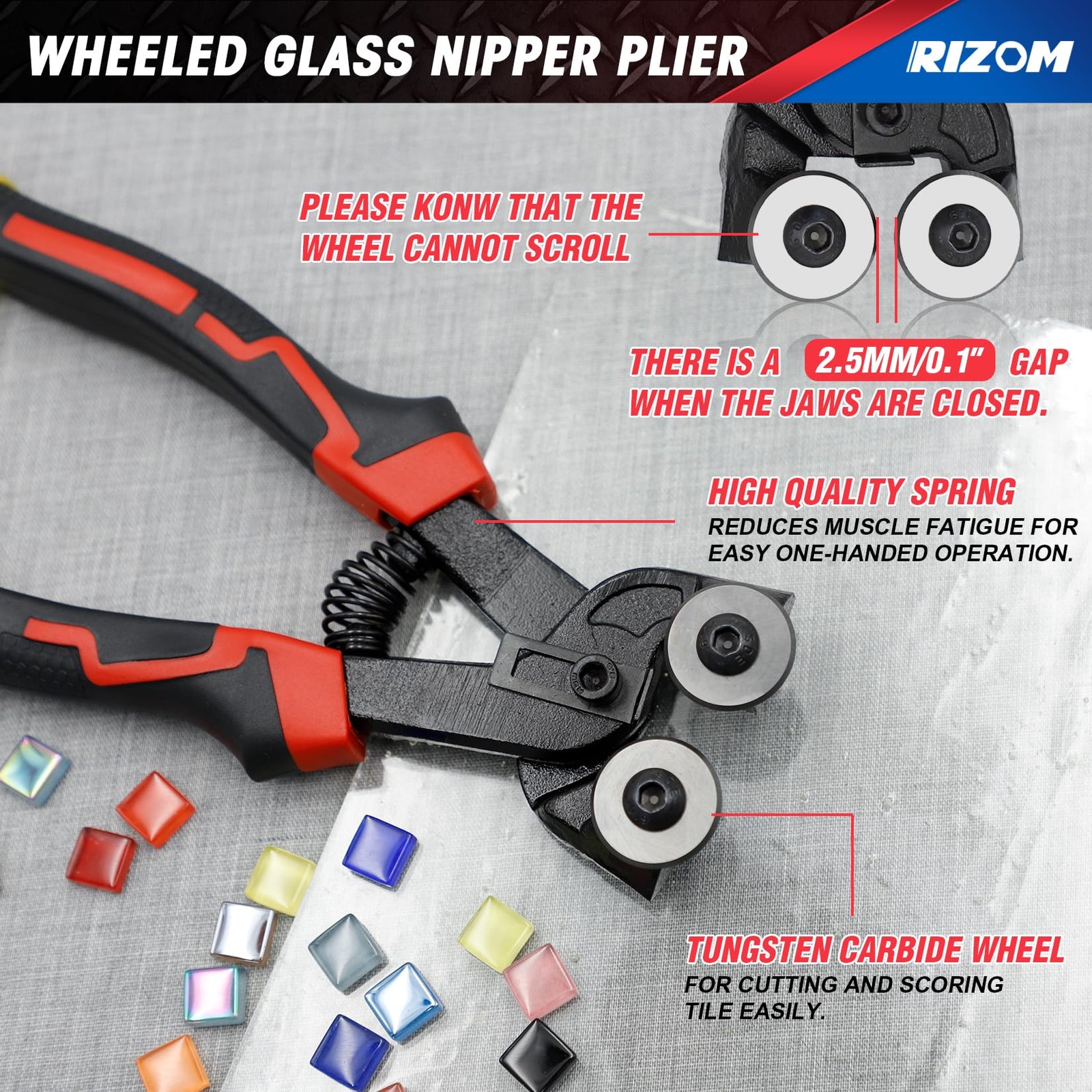Complete Glass Cutting Tool Set - Cutter, Nippers, Running Pliers & Grozer