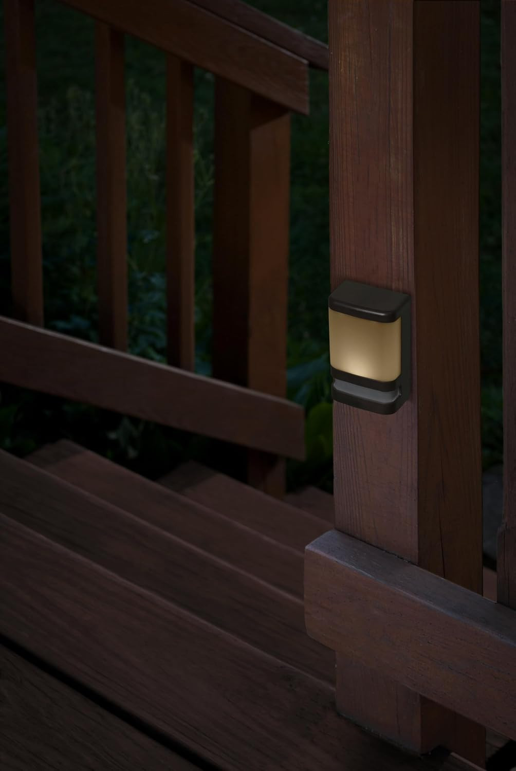Xodus Battery Operated LED Deck & Stair Light, Motion Sensor, Black, 3 Pack | Il