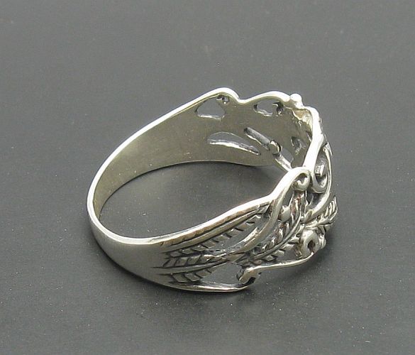 Stylish Genuine Sterling Silver Ring Solid 925 Flower Handmade