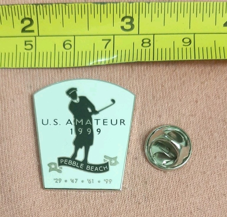 Vintage 1999 US Amateur Pebble Beach Golf Golfer Lapel Pin