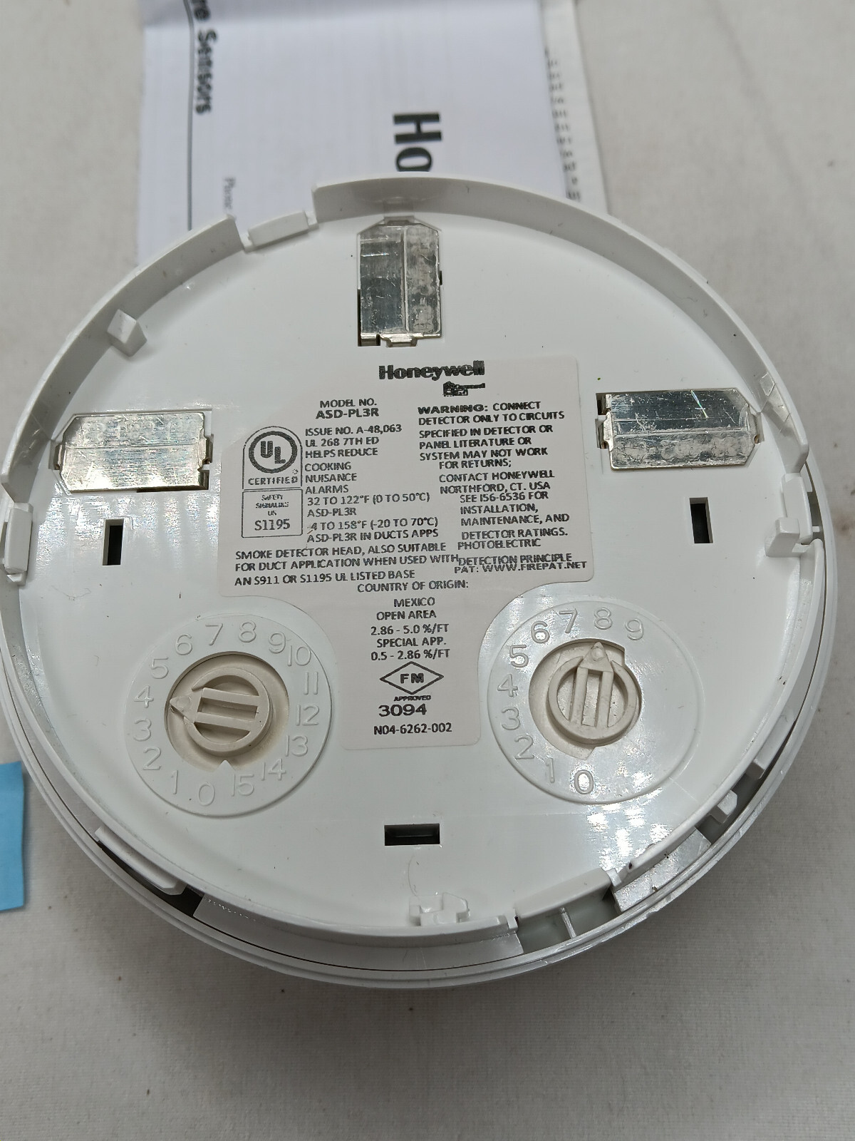 Gamewell FCI ASD-PL3R Addressable Smoke Detector *Wrong Box*