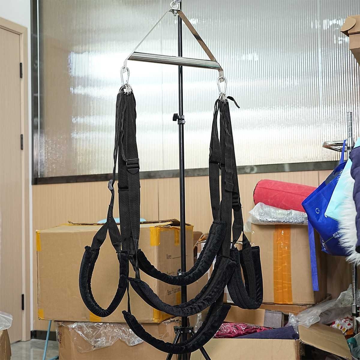 Adjustable SM 360° Spinning Sex Swing Ceiling Sling Position Restraint Couples