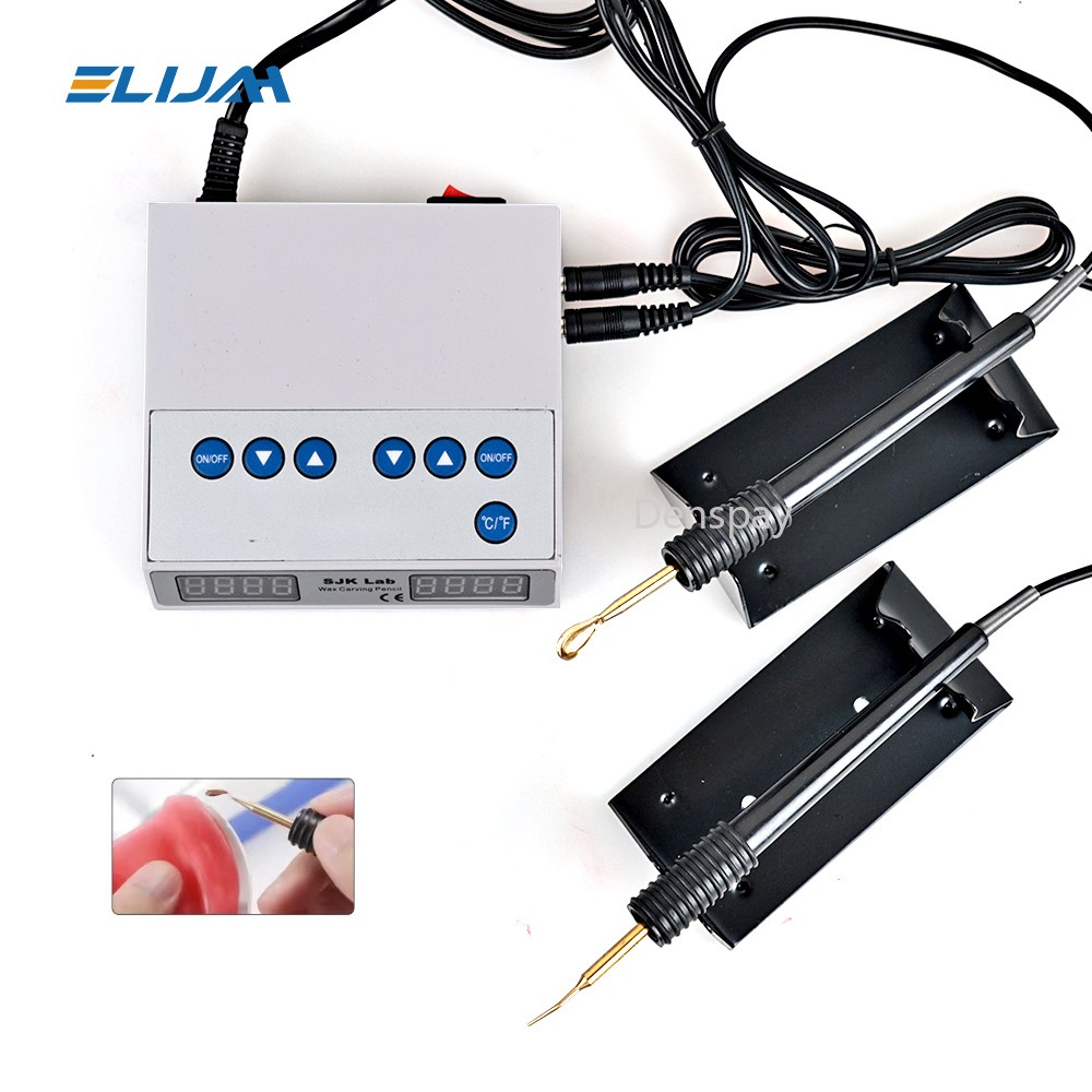 Dental Lab Electric Waxer Wax Carving Pencil Carver Pen Pot & 6 Tips SJK-I New