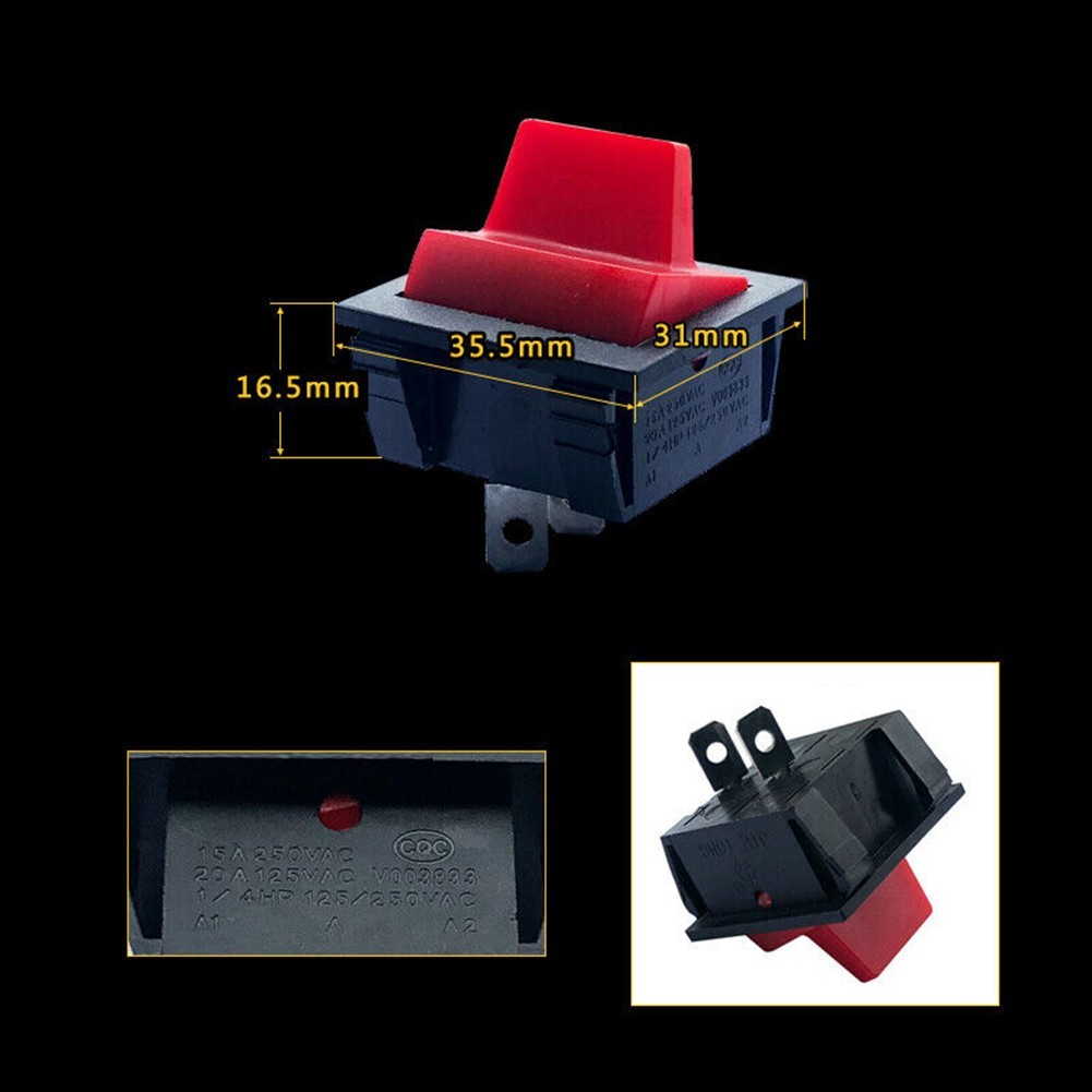 10 Pcs Generator 2-Position Rocker Switch Engine Stop Ceasefire Rocker Switch
