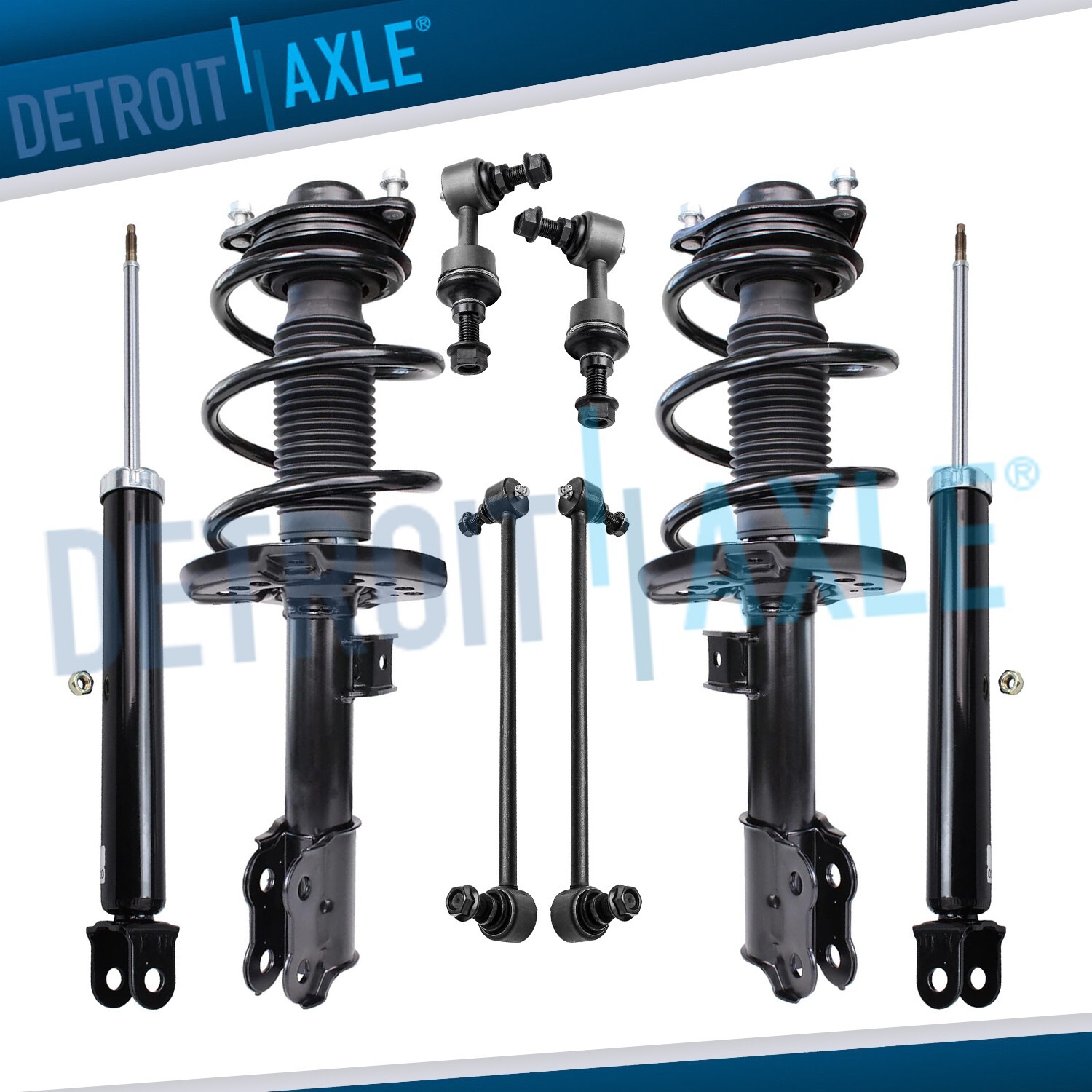 Front Strut Rear Shock Absorber Sway Bar Suspension Kit for 2011 2012 Kia Optima