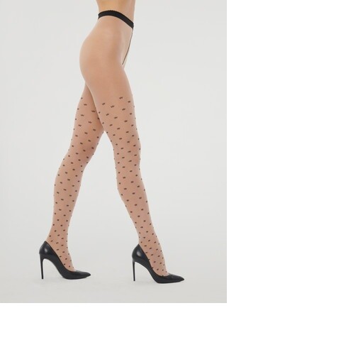 Wolford Mini Daisy Tights Fairly Light/White