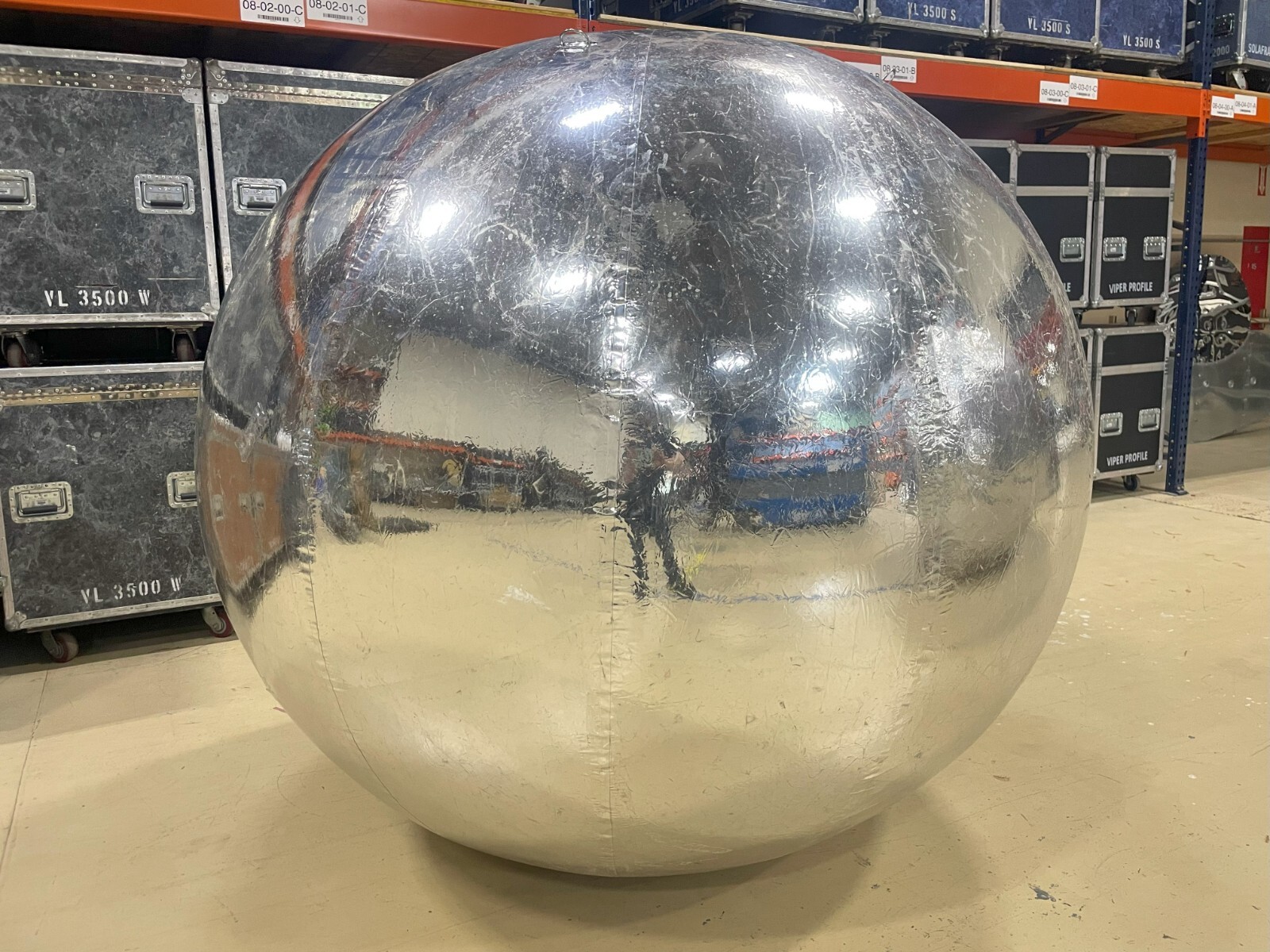 Giant Inflatable Silver Mirror Balls 6 Feet diameter