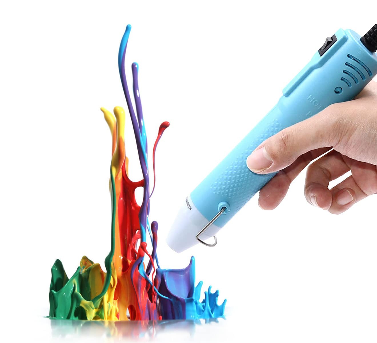 Heat gun,Mini Hot Air Gun Tools Shrink Pen with Stand For DIY Embossing And D...