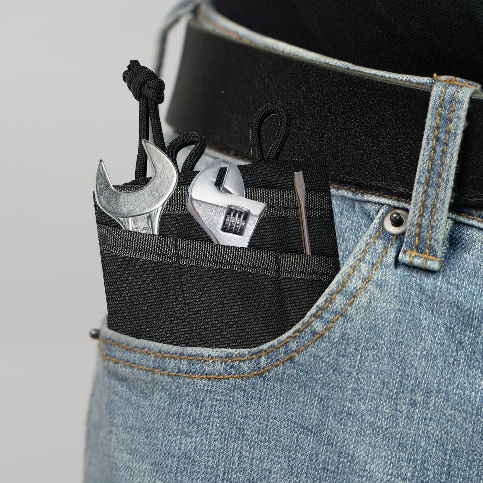 HXOUSE Small EDC Pocket Pouch Mini Pouch, Black Organizer
