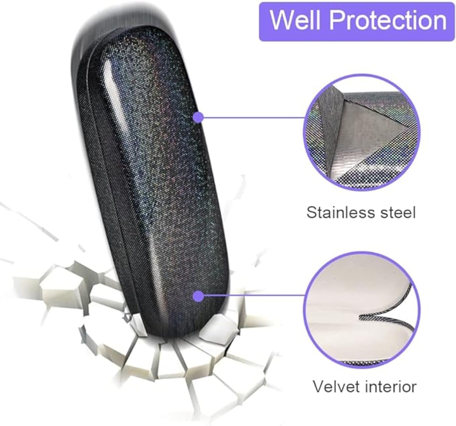Eyeglasses Case,(4 Piece) Unisex Hard Shell Eyeglasses Cases Protective Case for