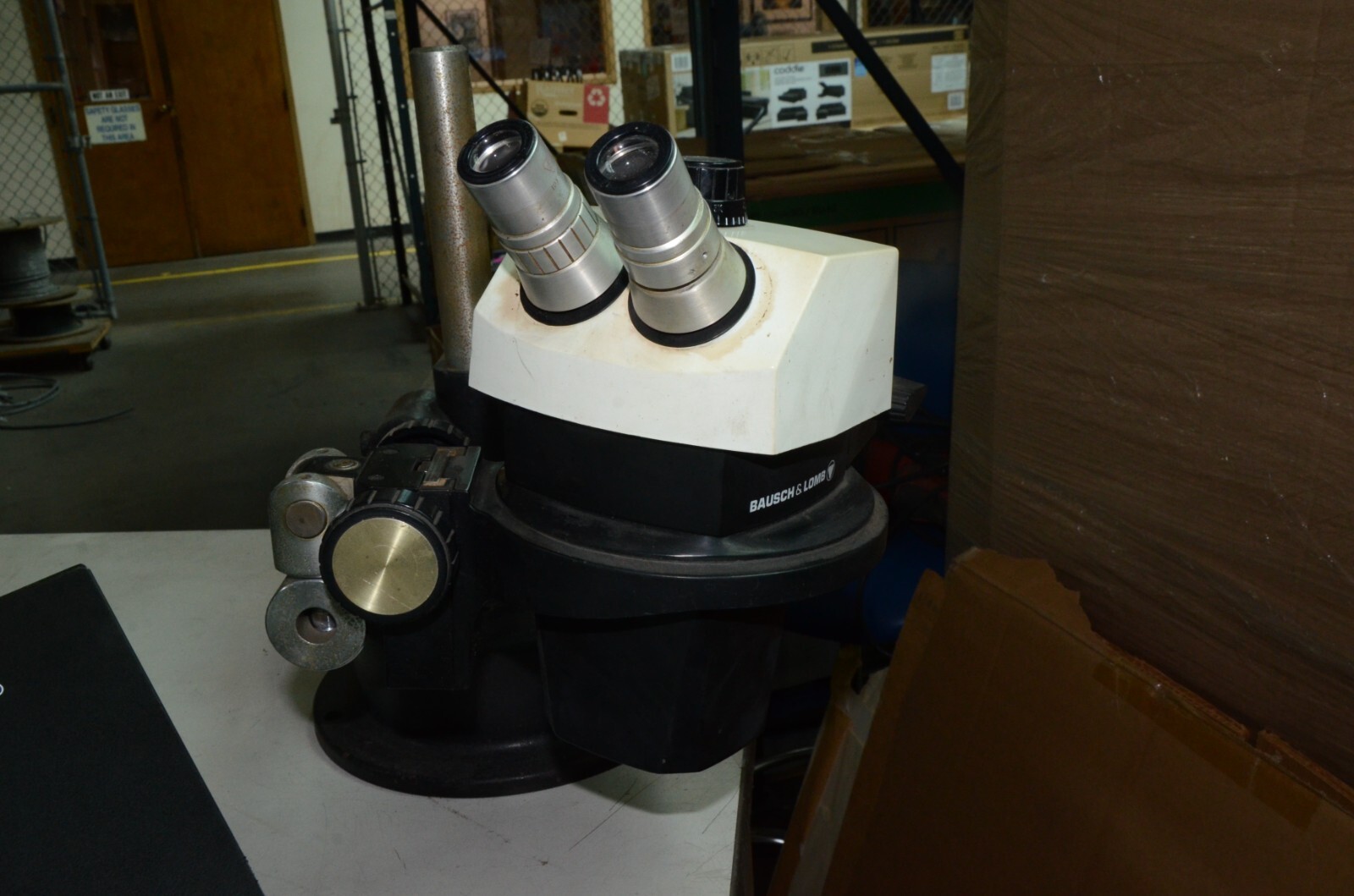 Bausch & Lomb Stereo Zoom 7 Tri-Nocular Microscope 10X Objectives Camera Stand