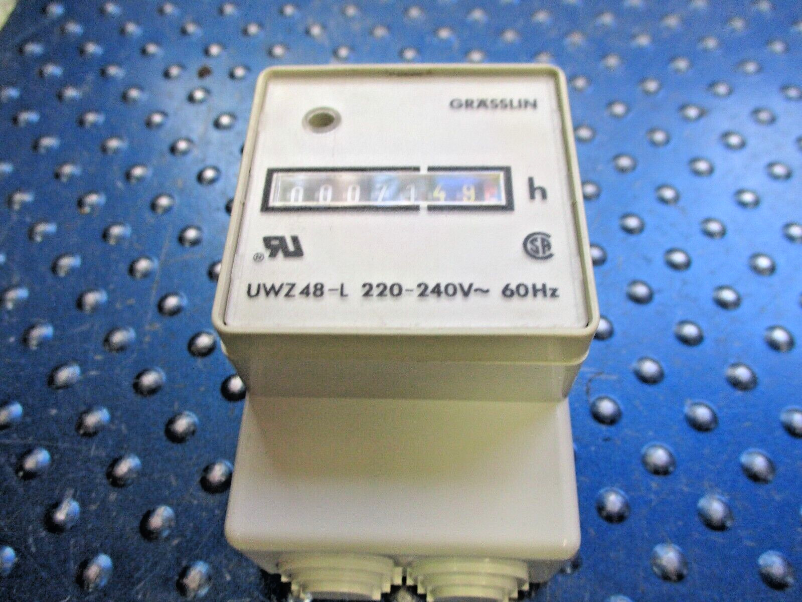 *NEW* GRASSLIN HOUR METER UWZ 48A 240V AC 60HZ