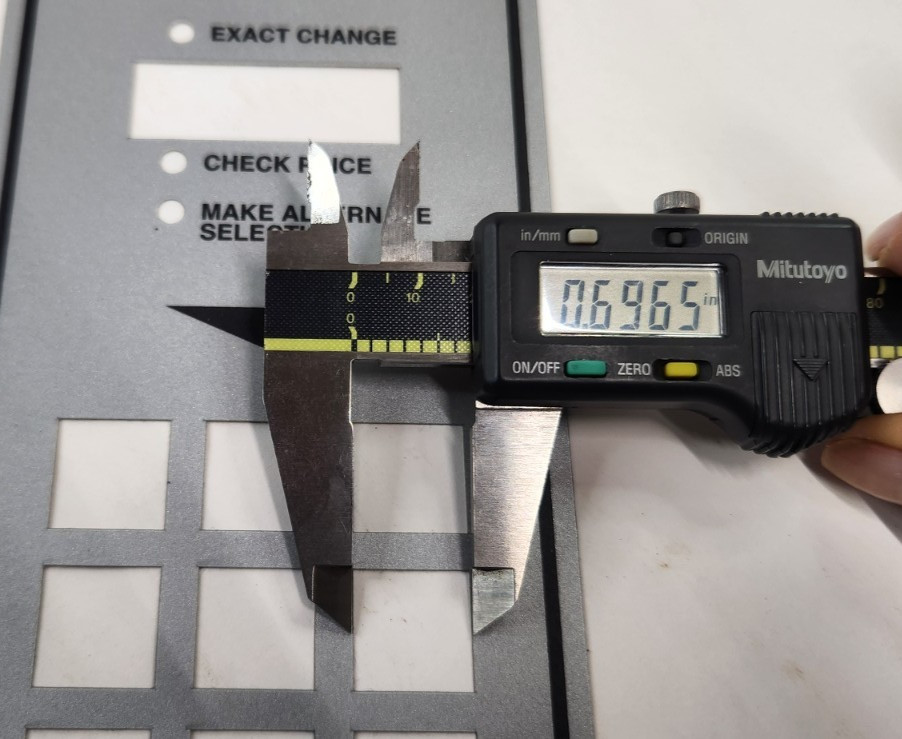 RPD Vending Machine Keypad Overlay