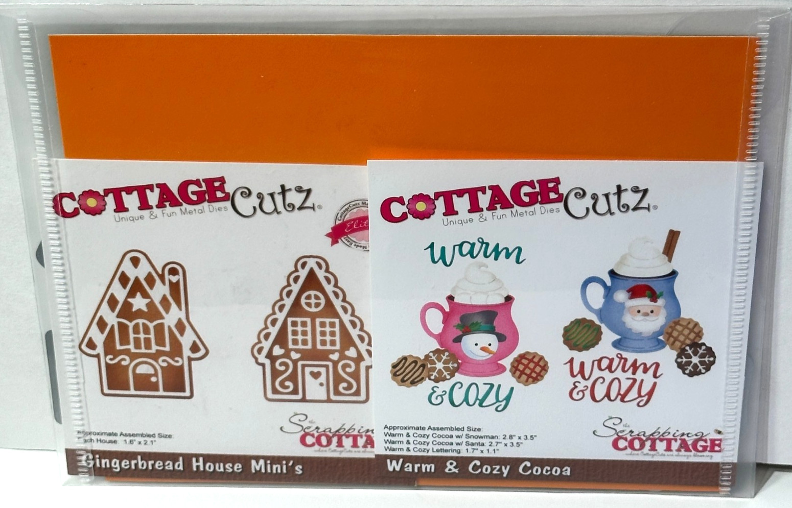 Cottage Cutz Die Bundle Warm Cozy Cocoa Gingerbread House Mini Christmas Cookies