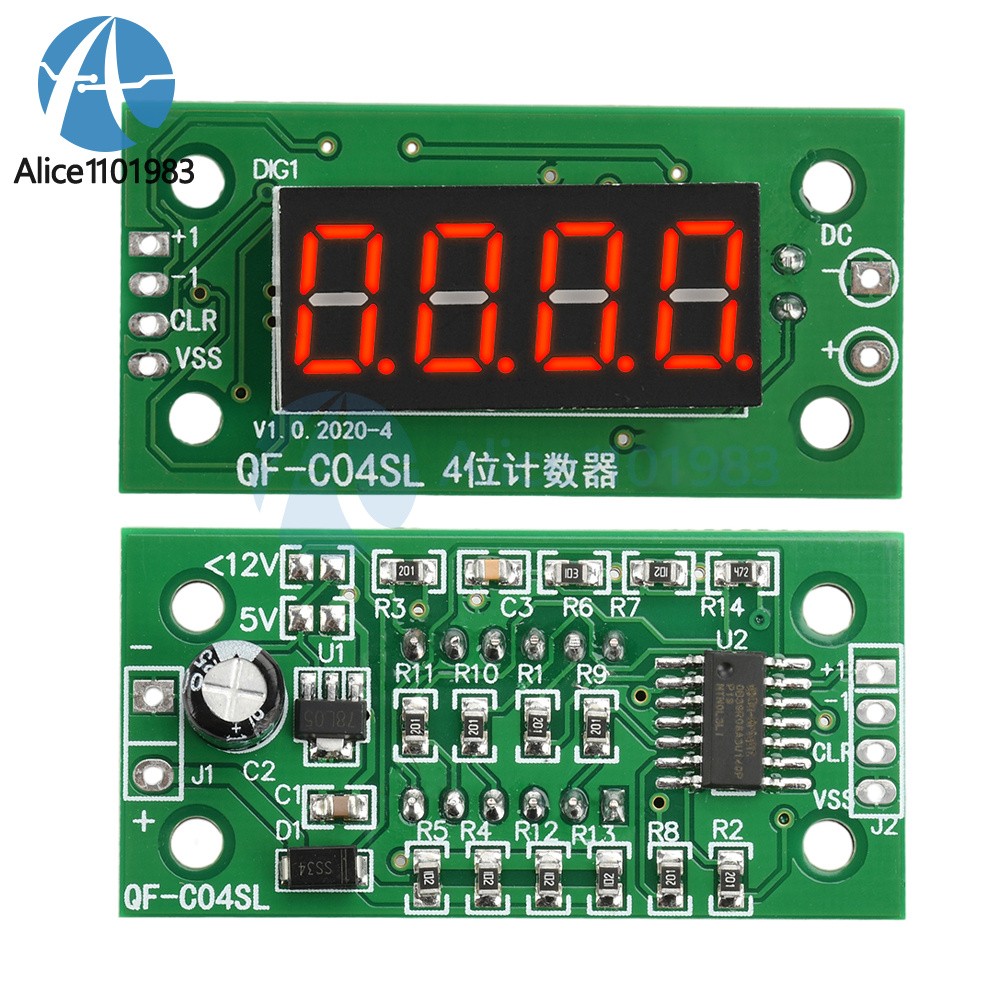 1/5/10PCS DC4-40V 0-9999 Digital Counter Module With Power Cut Memory Function