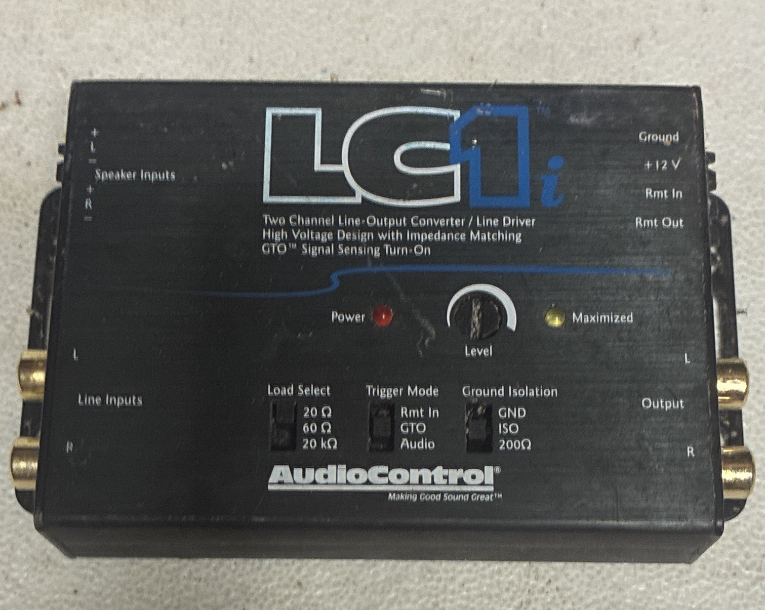 AudioControl LC1i 2-Channel Line Output Converter Line Driver