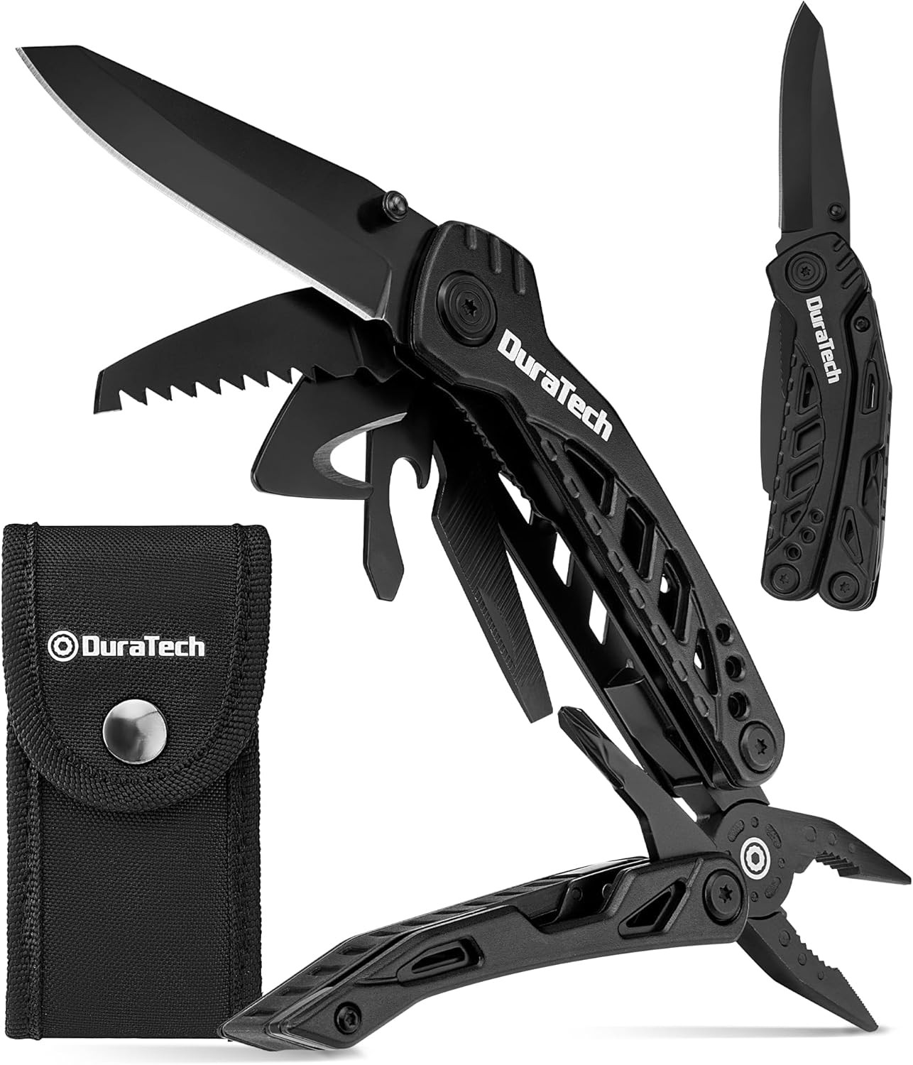 DURATECH 11-in-1 Multitool Plier Knife Stainless Steel Multi Tool Screwdriver US
