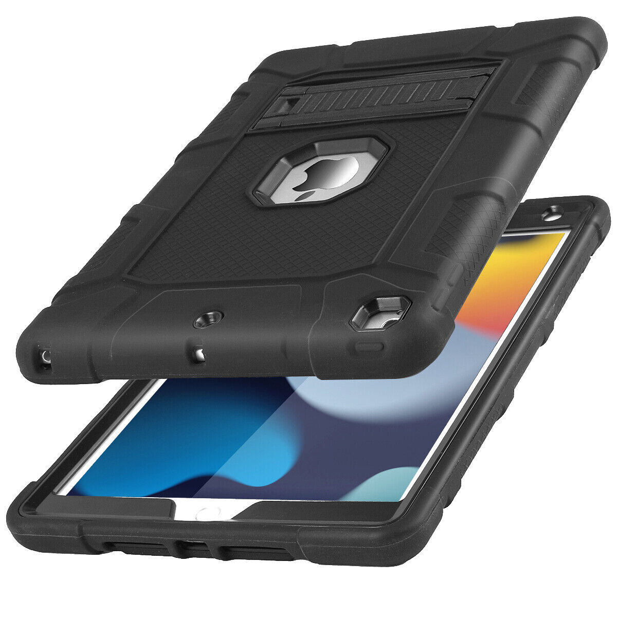 Case For iPad 9th Generation Heavy Duty Shockproof Rugged Cover+Screen Protector