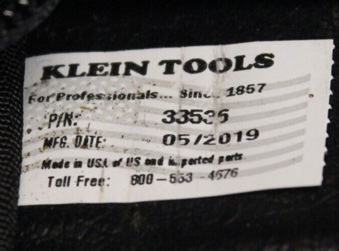 Klein Tools 8 Piece Electricians Tool kit 33536 *USED*