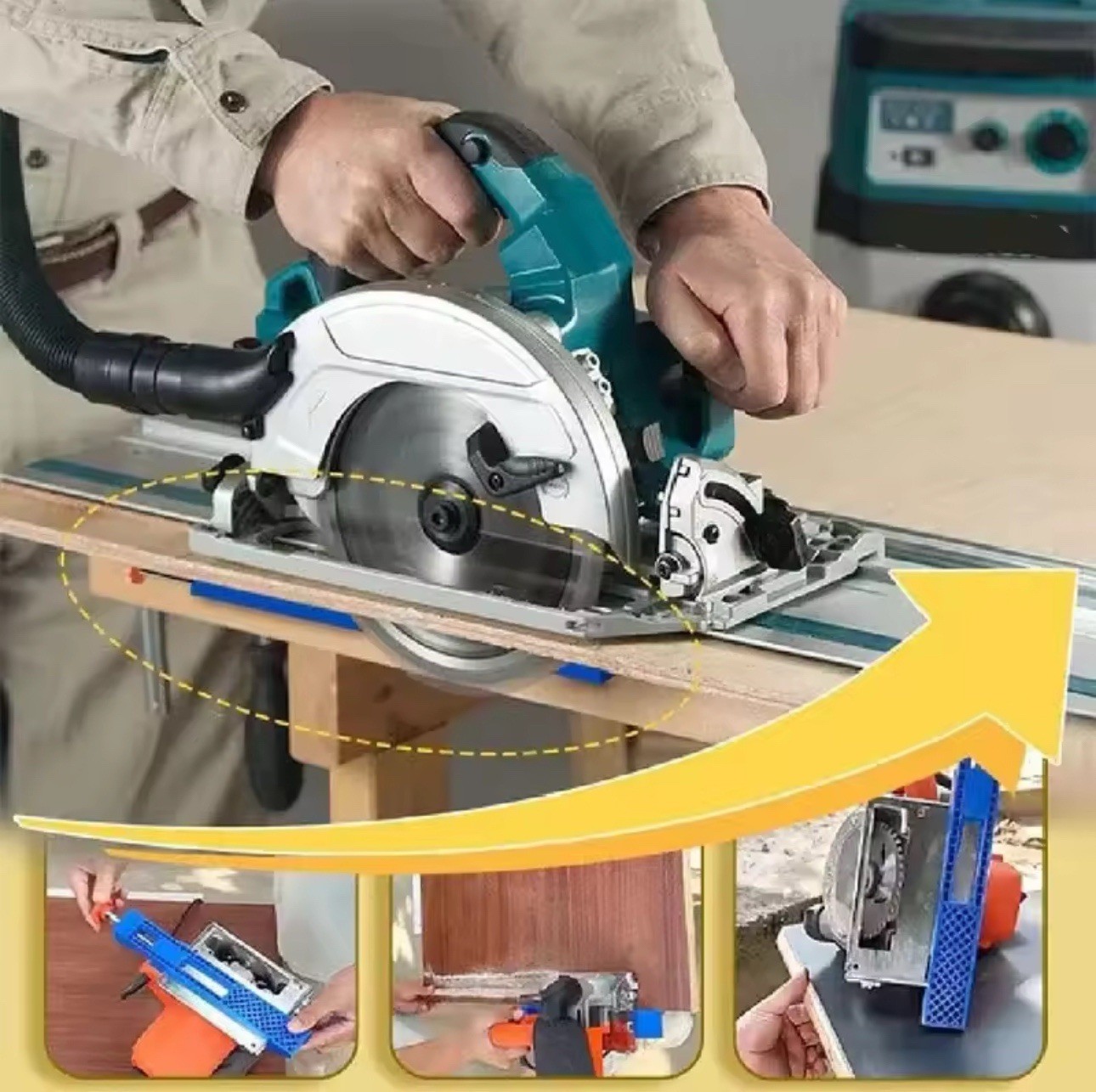 Adjustable Cutting Machine Base Guide, Electric Circular Saw Milling Positioning