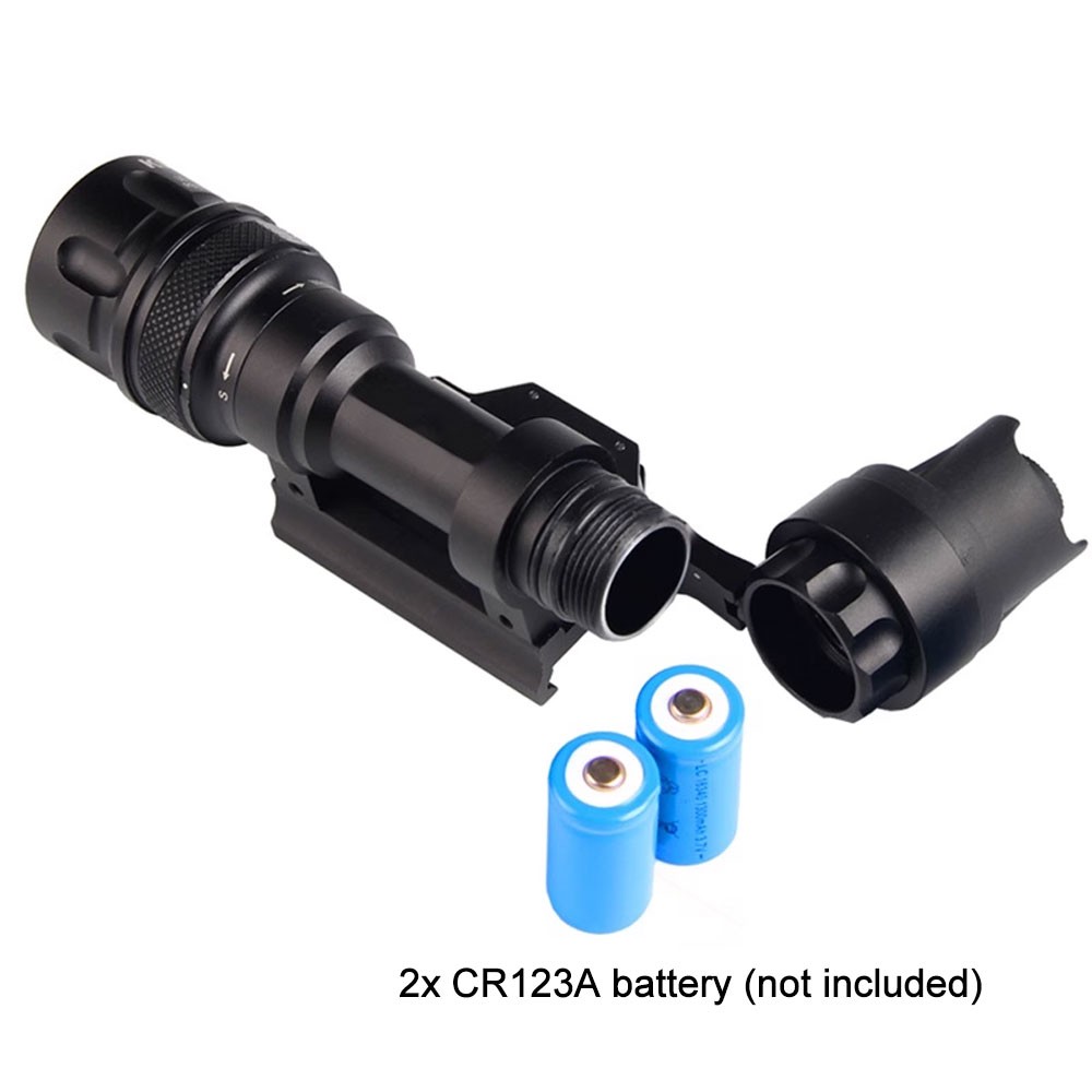 Mounted Light 400Lumen LED Flashlight Torch QD Release 20mm Rail Mount TAN Color