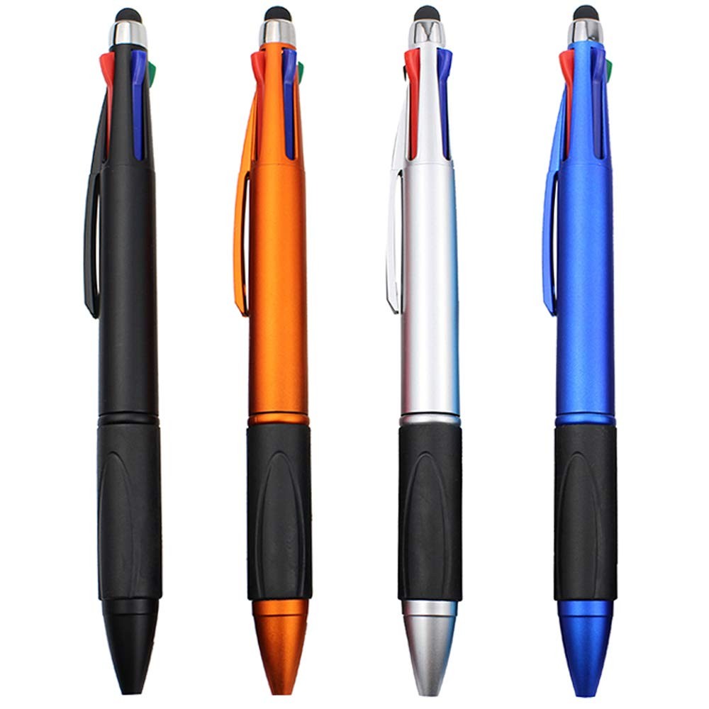 Stylus Pen for Touch Screen 4 Color in One Multi-colored Ballpoint Pens Mediu...