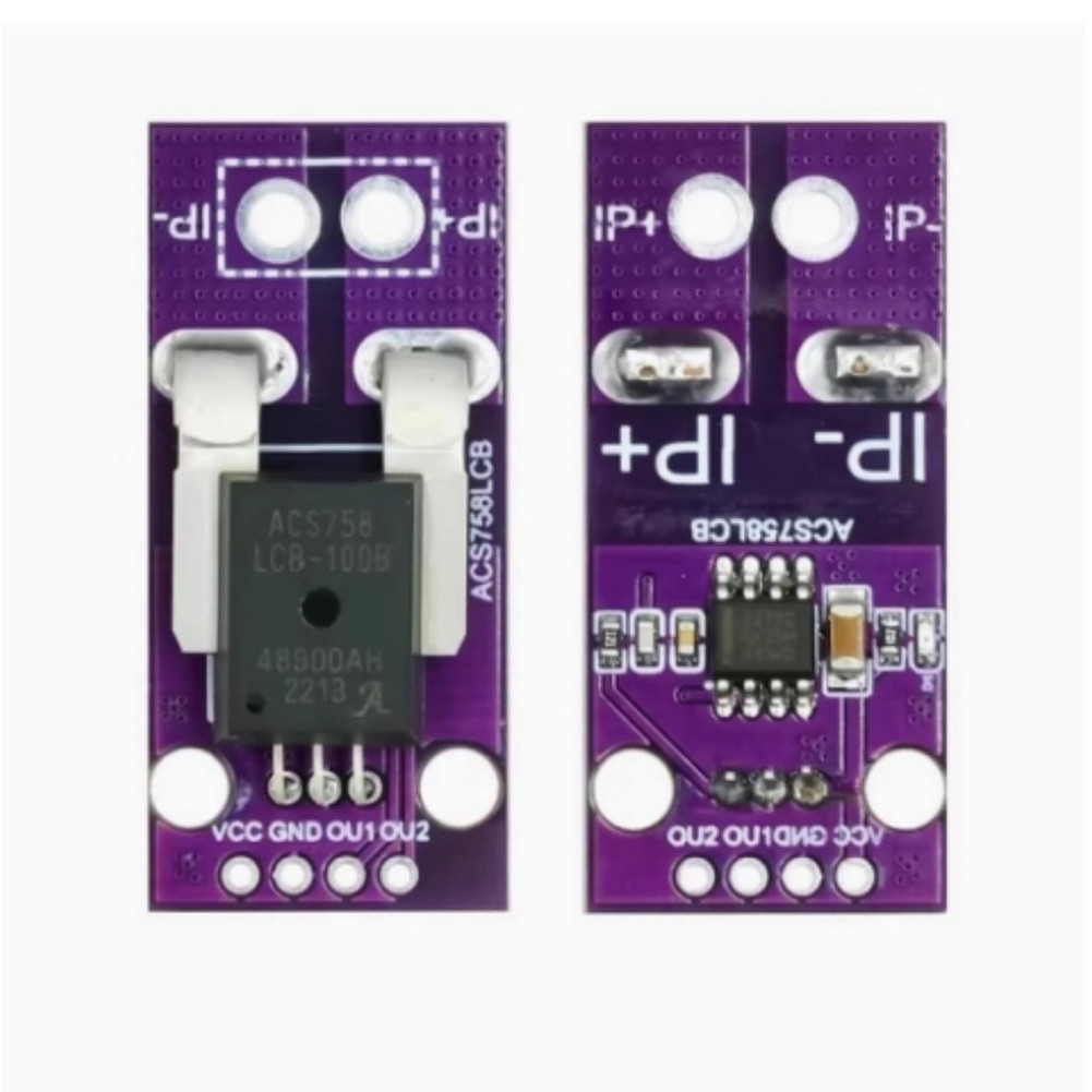 Hall Current Sensor 50A/100A Sensor For Arduino Projects Inline Current Sensing