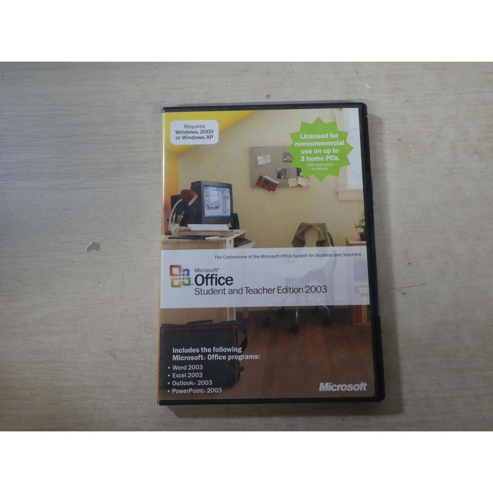 Microsoft Office Student and Teacher Edition 2003 Windows Word Excel Outlook PC