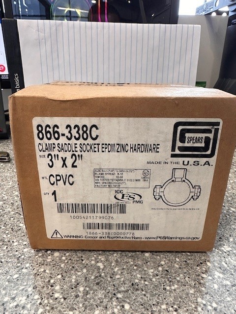 Spears® 866-338C Clamp-On Pipe Saddle