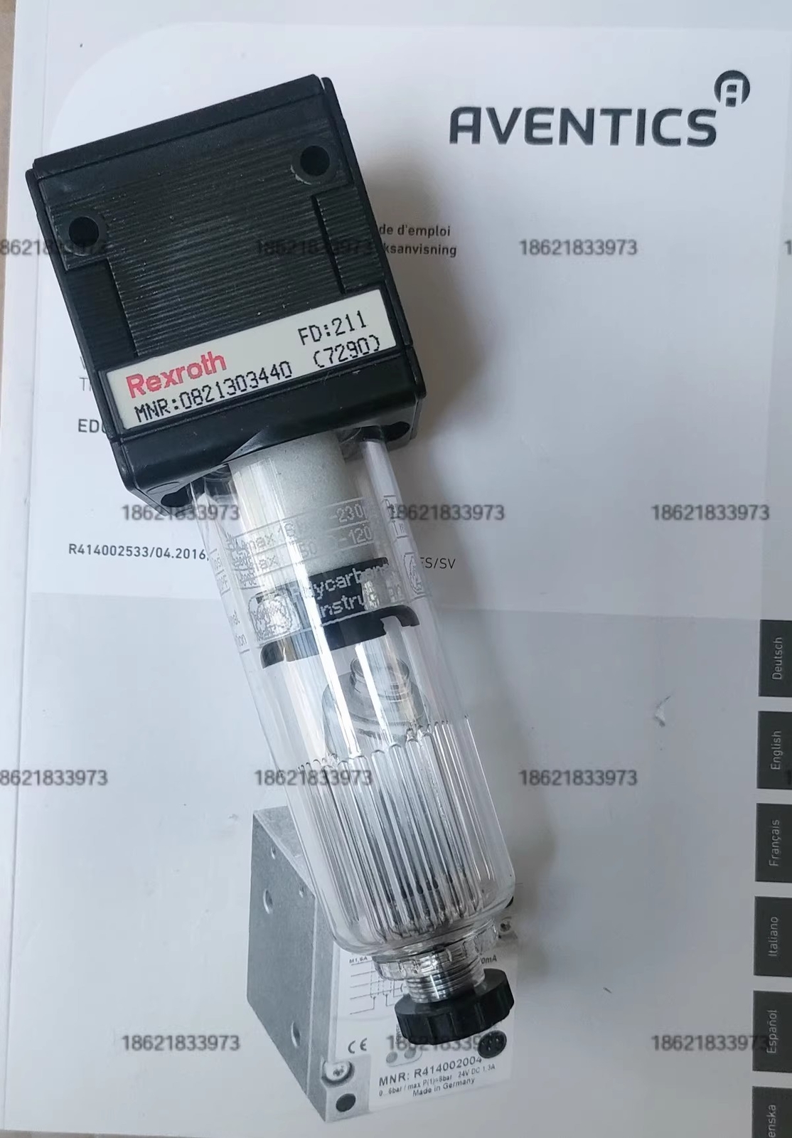 1pcs AVENTICS 0821303440 Pressure Regulating Valve