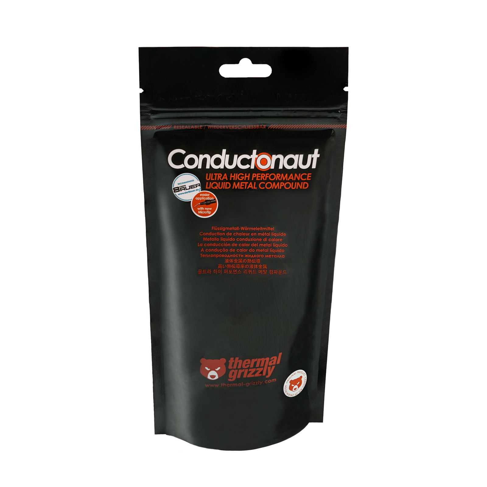 Thermal Grizzly Conductonaut Flüssigmetall-Wärmeleitpaste - 5 Gramm