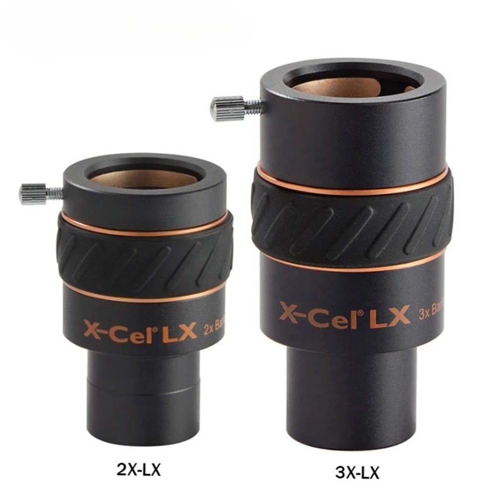 Celestron X-CEL LX 1.25" Telescope Eyepiece Barlow Lens 2X/3X Fully Multi-Coated