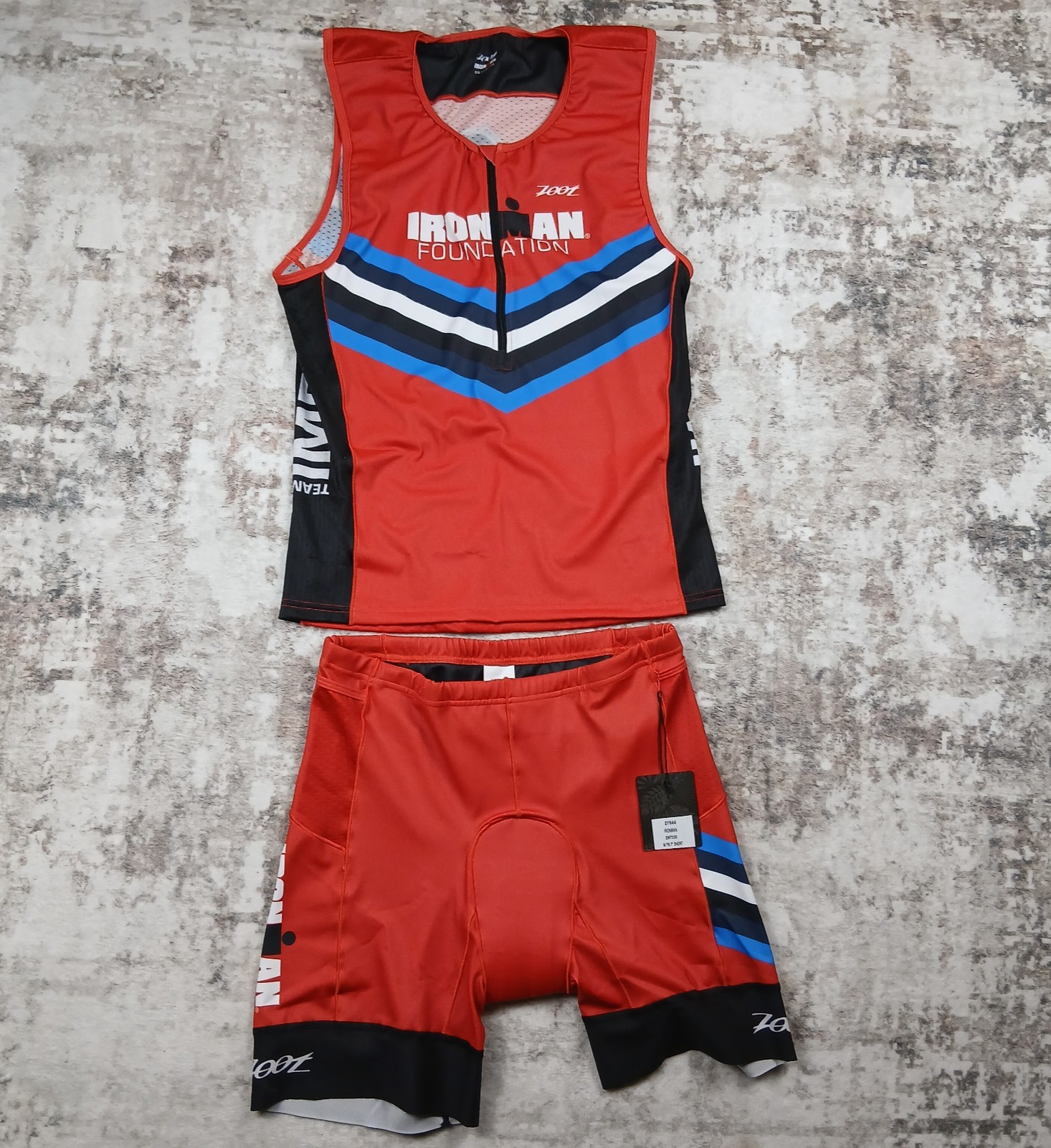 NWT Ironman Zoot Performance Triathlon Suit 2 Piece Mens 2XL XXL Red