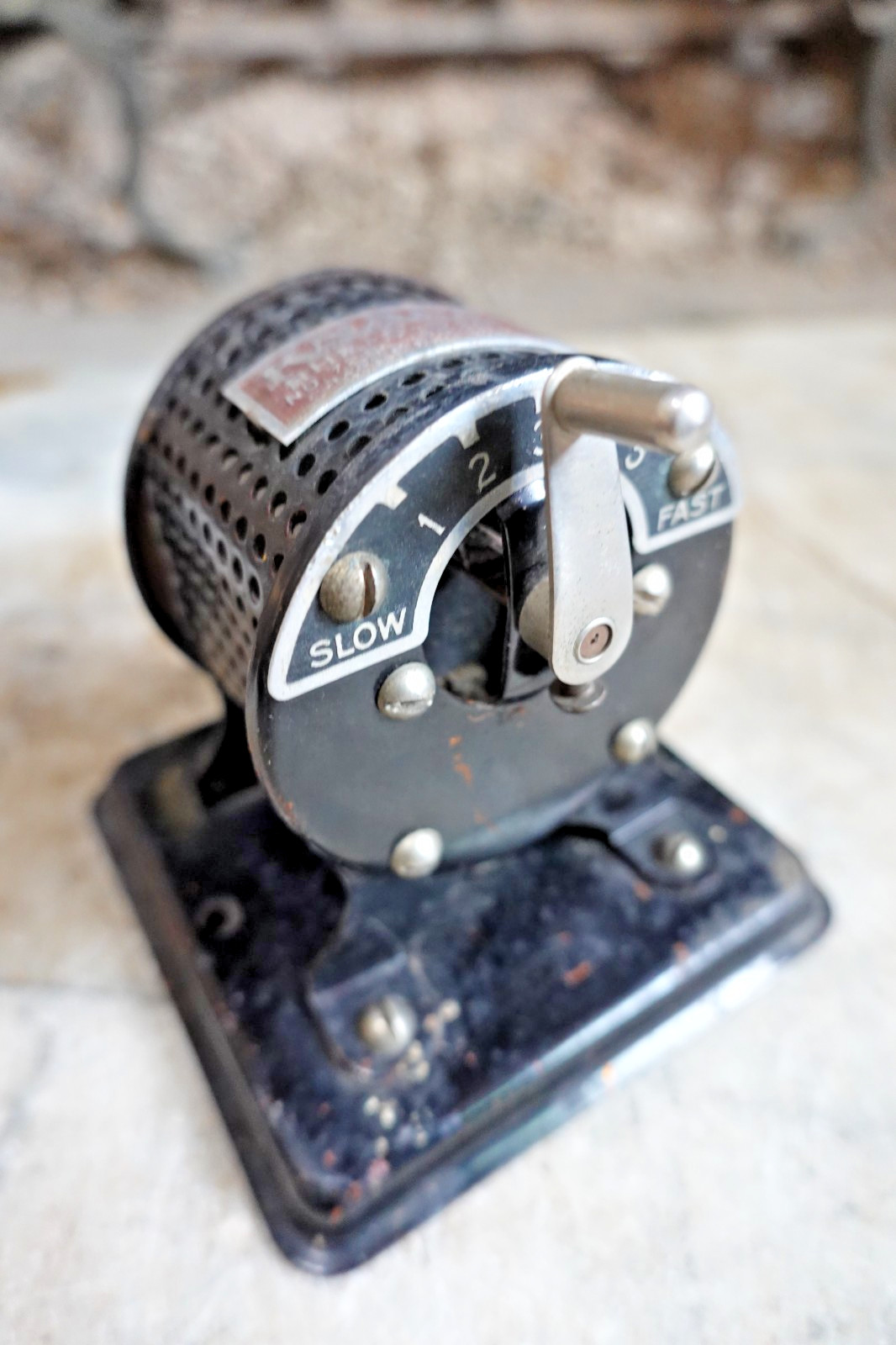 Antique KNAPP "RHE-O-STAT " NO. 726  MOTOR CONTROLLER TOY DC ELECTRIC MOTOR