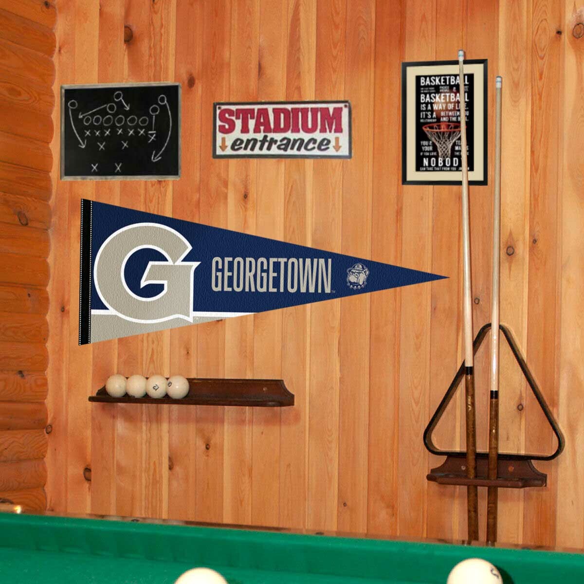 Georgetown Hoyas Full Size 12 in X 30 in College NCAA Pennant