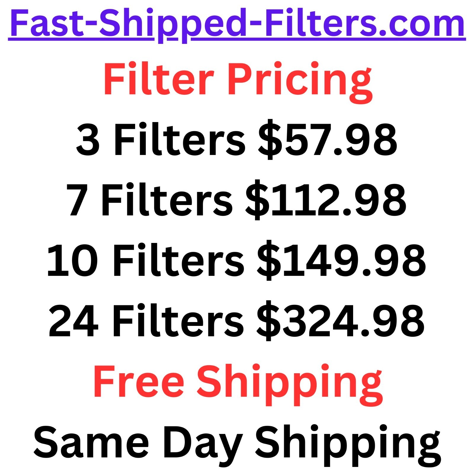 Fast-Shipped-Filters 3 Pack 16x24 AirRanger Replacement Filter Pads Blue