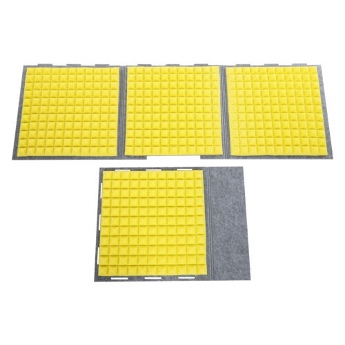 60*60cm Soundproof Removable Cover Desktop IsolationAbsorbing Shield Yellow