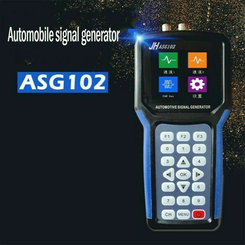 ASG102 Digital 2CH Car Automotive Signal Generator+ CAN Data Function Blue