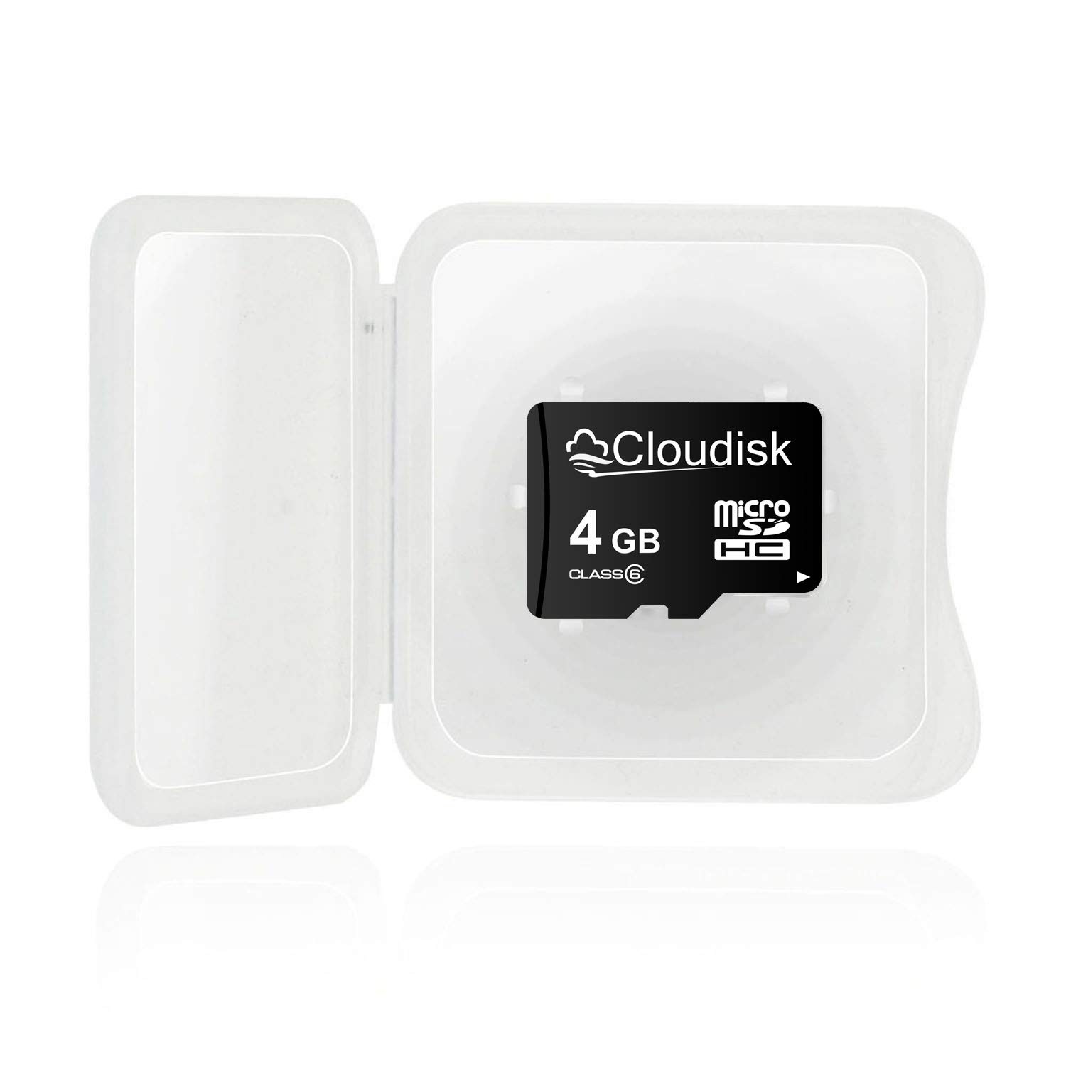 Pack of 2 Micro SD Card 4GB Flash Memory Card C6 Micro SDHC with SD Adapter (...