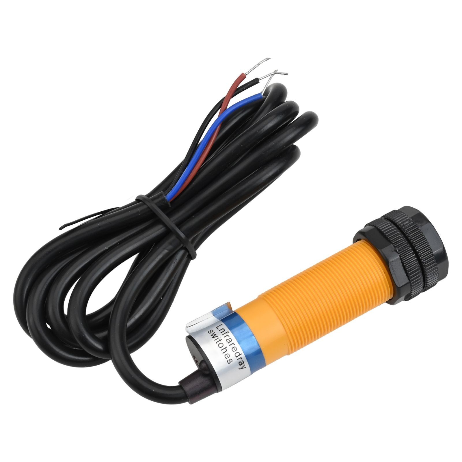 New Sensor Switch 3-Wire NPN PNP Retro-Reflective Distance Yellow+Black