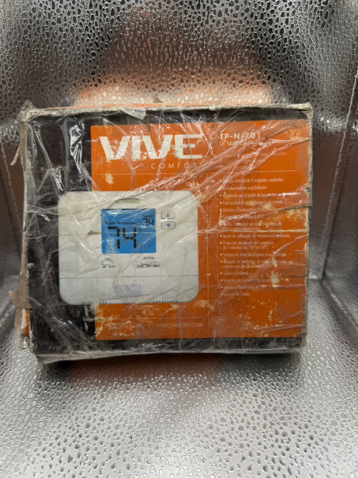 Vive TP-N-701 NonProgrammable Thermostat New With Damaged Box
