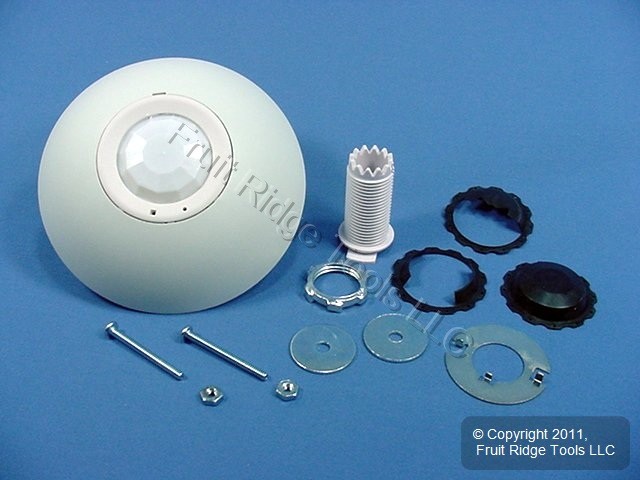 White PIR 360� Dual RELAY Ceiling Occupancy Motion Sensor 450sq ft ODC04-IRW