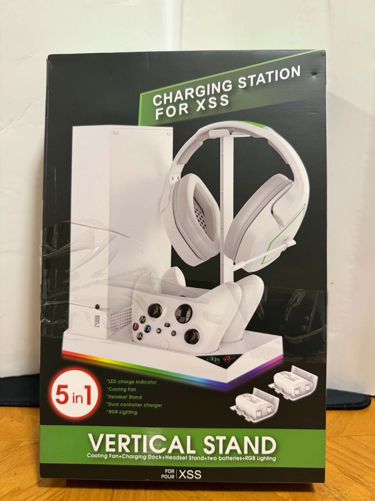 Gorixer Charger Stand Cooling Fan for Xbox Series S Console/Controller