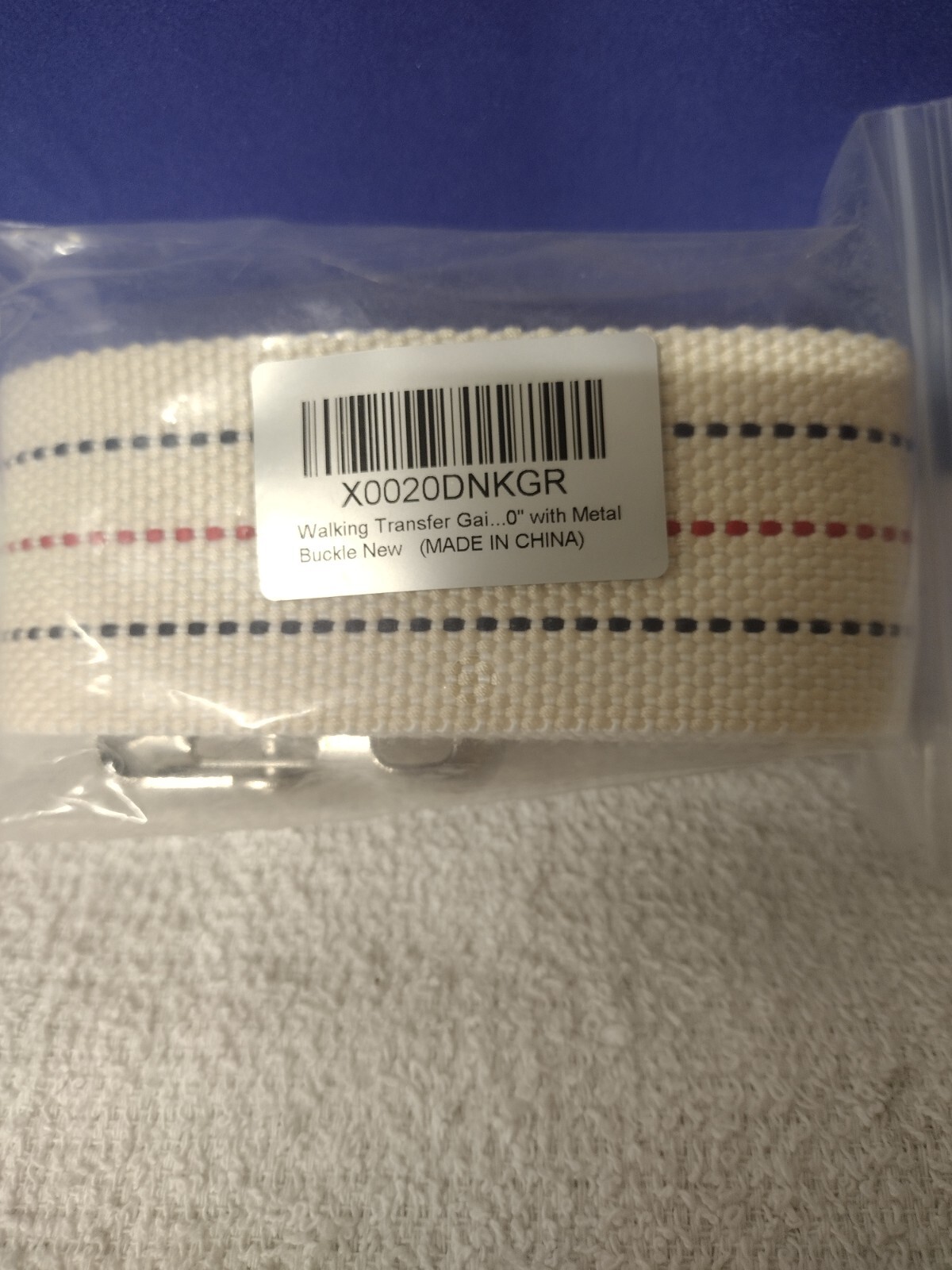 Gait Belt for Transferring, Standing, Walking, with Metal Buckle