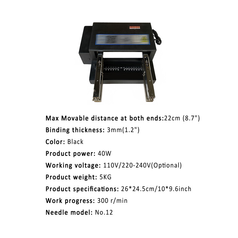 Double Head Electric Stapler Multi-head Card Binding Machine Automatic Binder