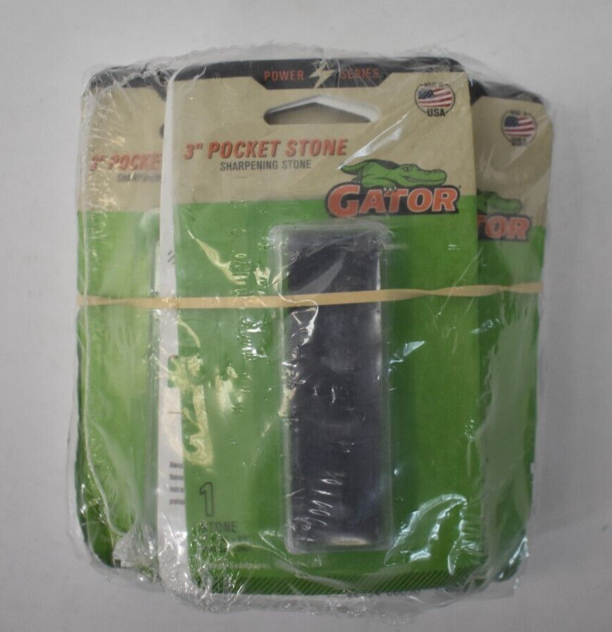 Lot of 10 Gator Craftsman Power Series 3" Pocket Stones Sharpening 6050