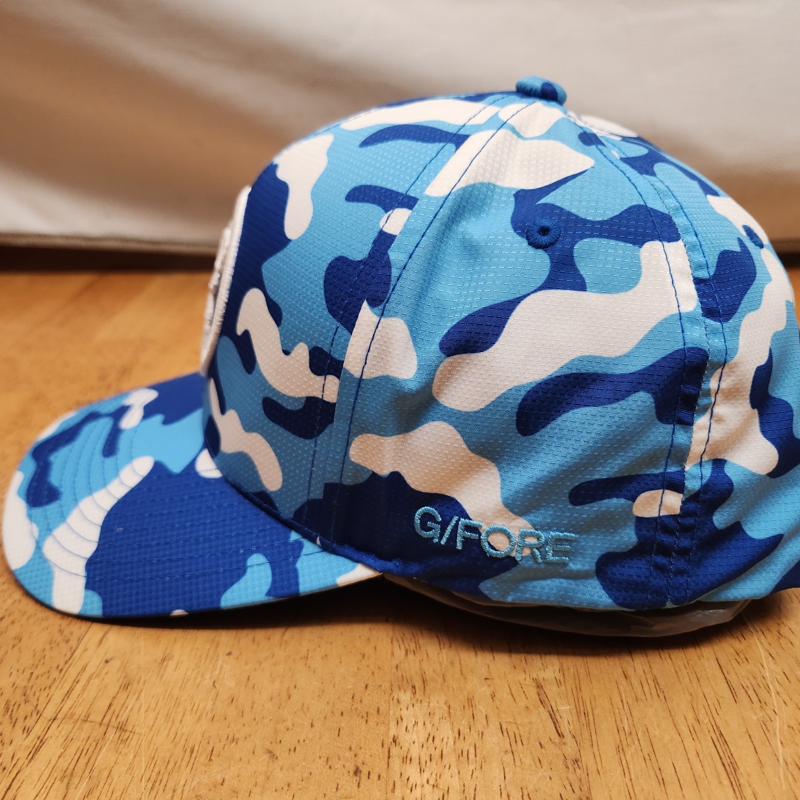 G/FORE Camo SnapBack Golf Hat Limited Edition G's Ripstop Blue/White Camo