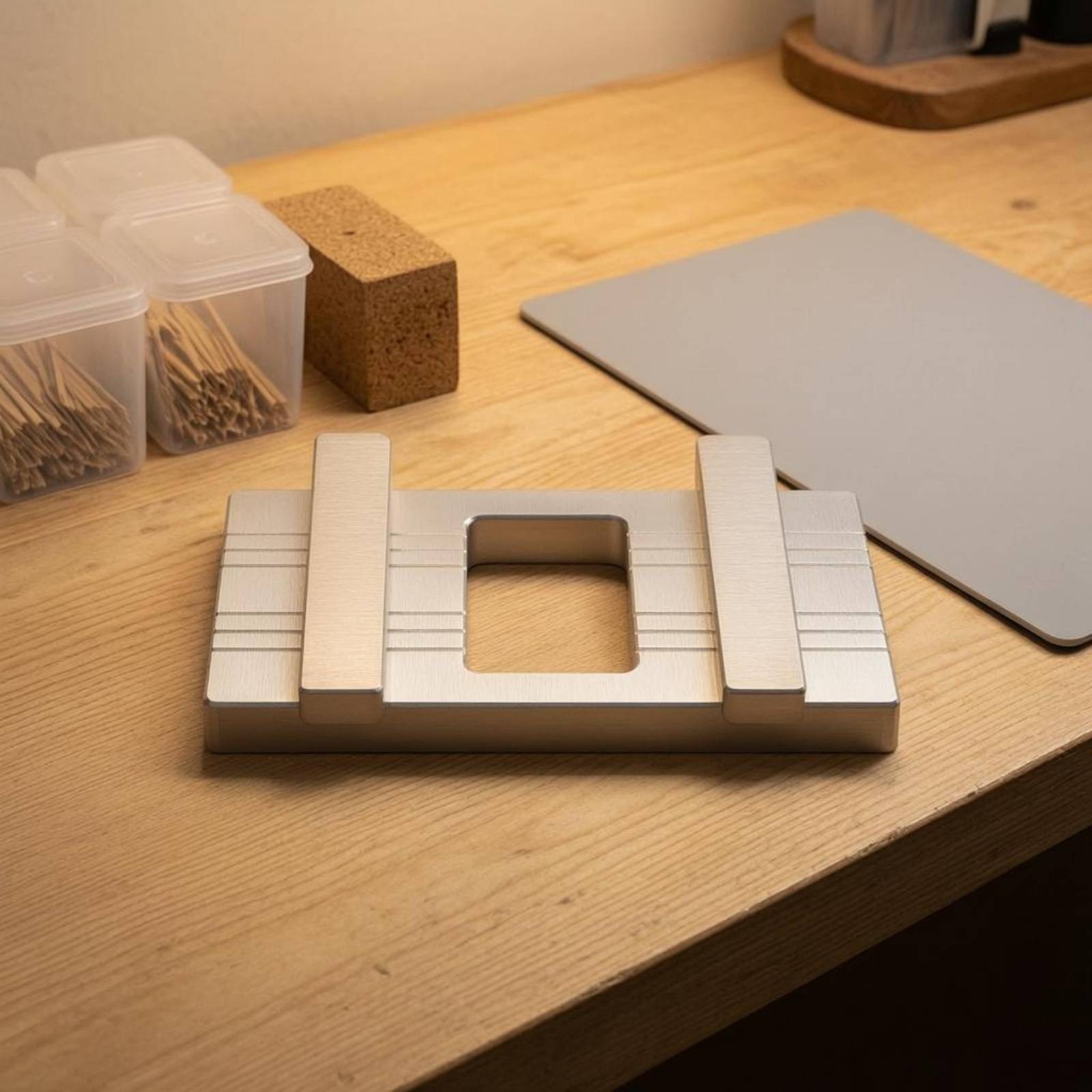 Attractive Docking Plate Double-Sided Groove Rectangular Aluminum Plate