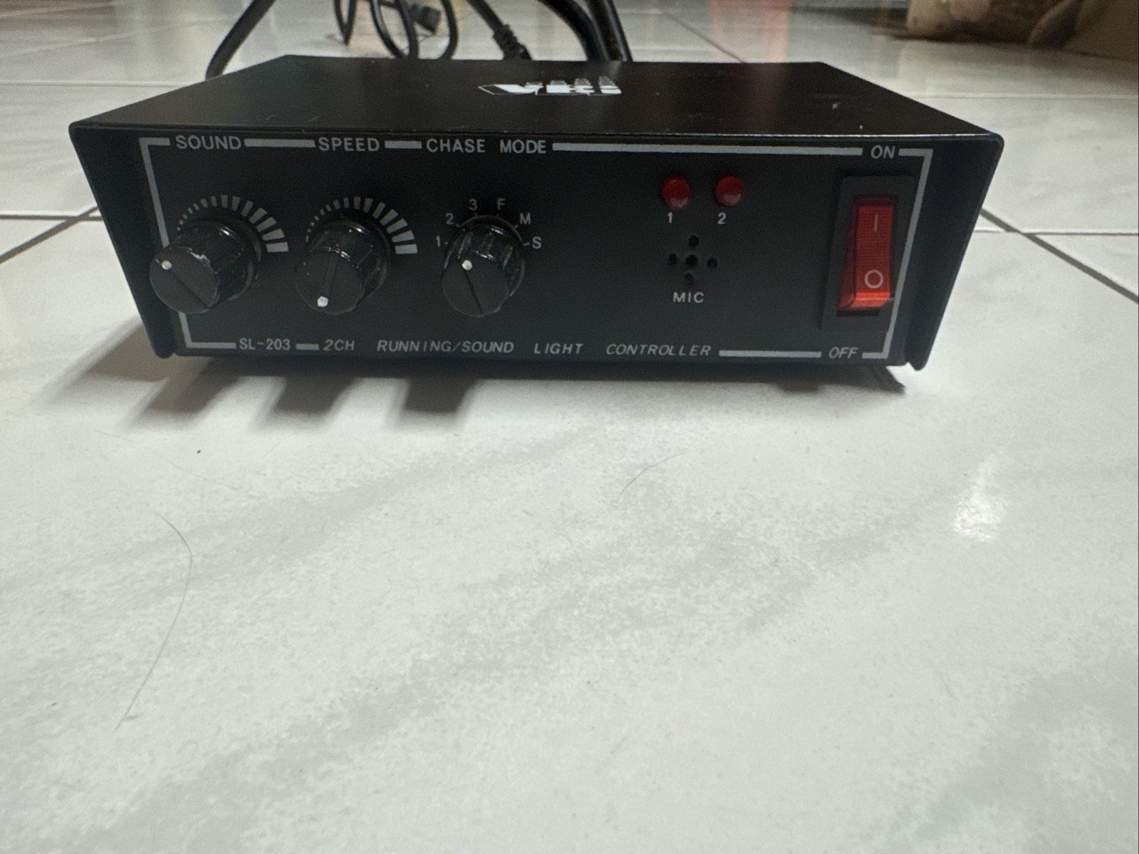 SL-203 2 Channel Duralight Controller, Tested Working With Built In Cord