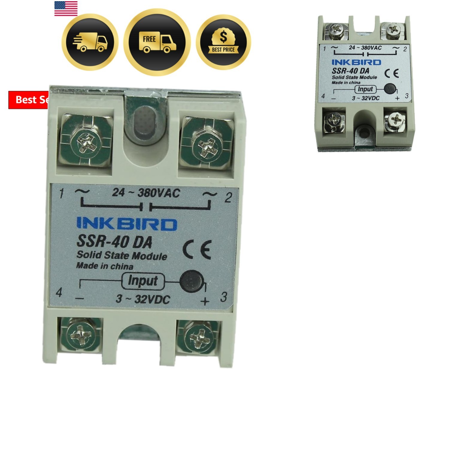 SSR Solid State Relay SSR 40DA for PID Thermostat Temperature Controller